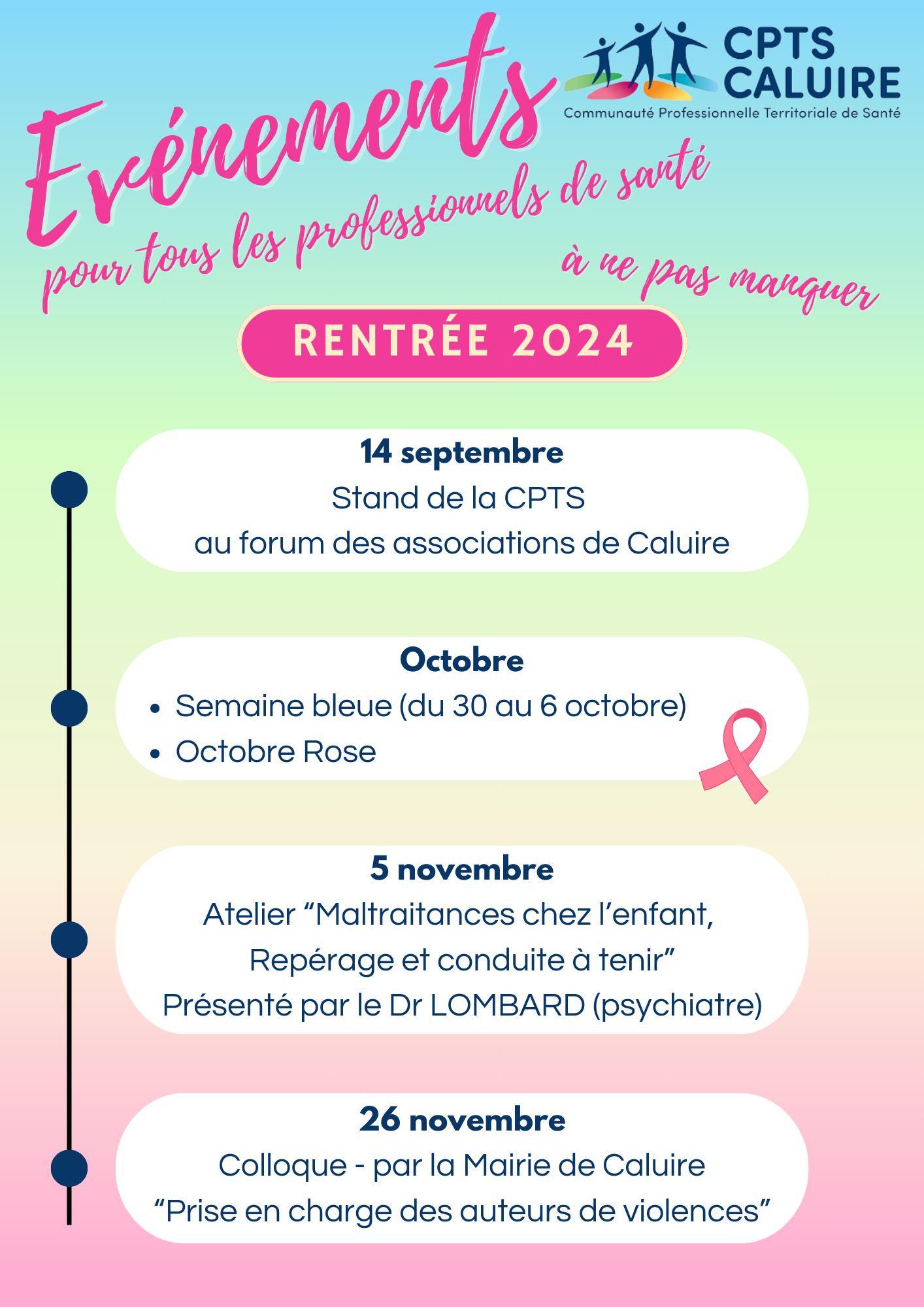 Affiche : Rappel des événements